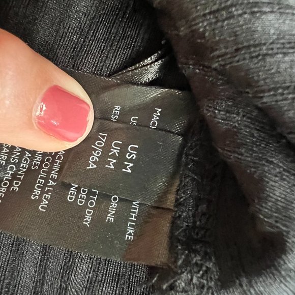 Maeve, Size Medium, Black V-neck Shirt NWOT - Picture 3 of 7